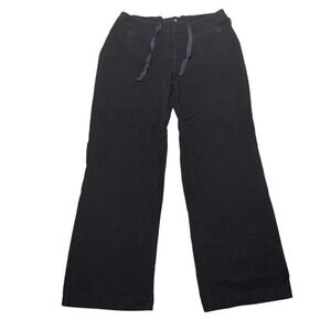 J. Jill Stretch Corduroy Pants Black Wide Leg High Rise Casual Women's 10